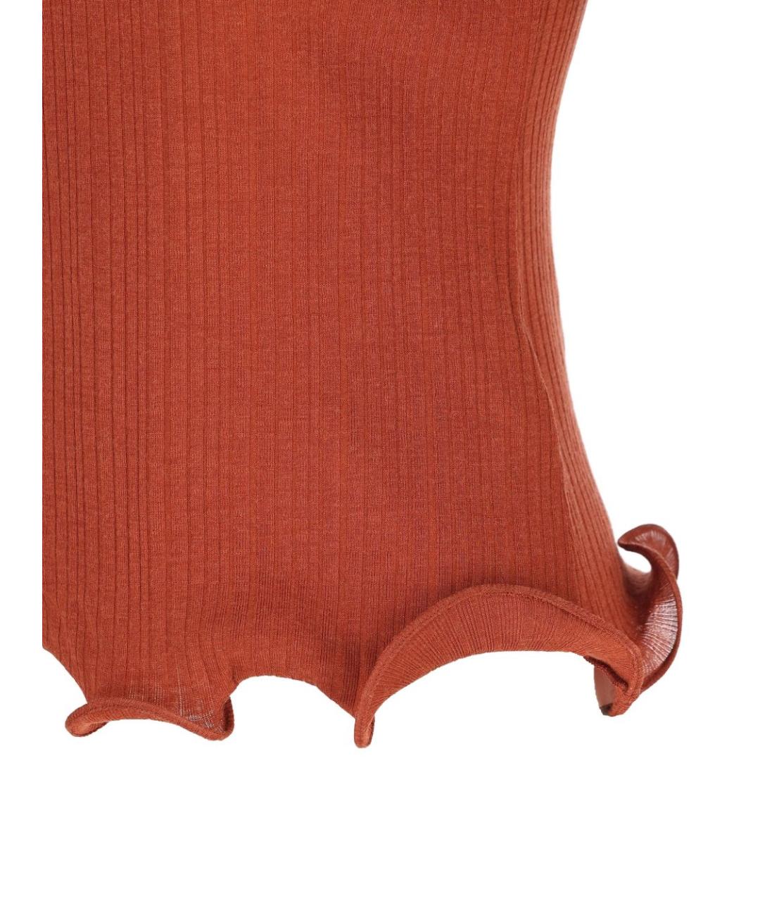 FENDI Красная полиэстеровая футболка, фото 4