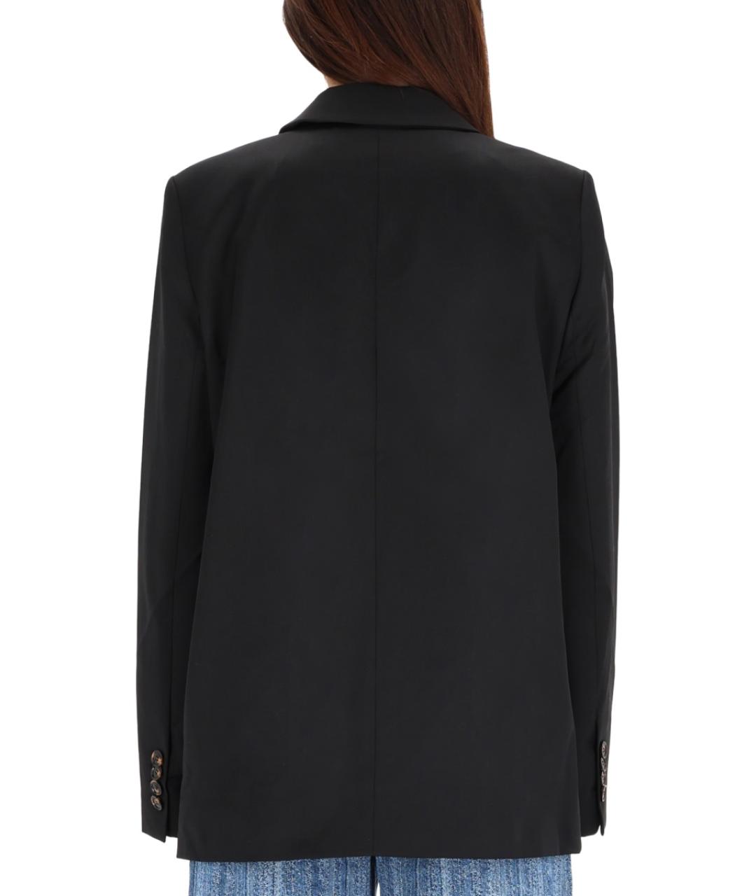GANNI Черный полиэстеровый жакет/пиджак, фото 3