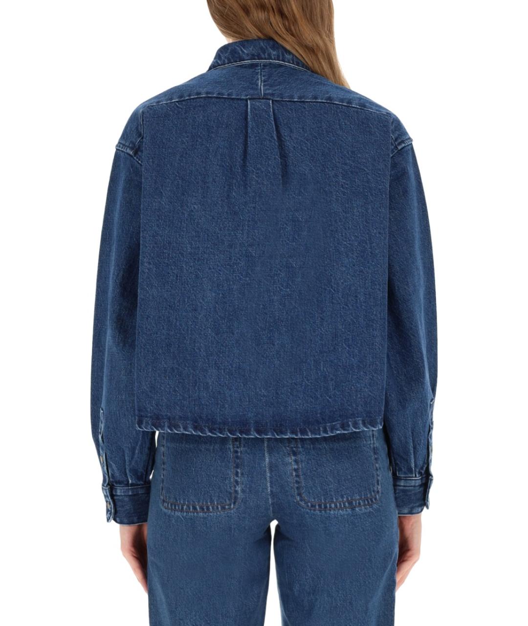 A.P.C. Синяя хлопковая куртка, фото 4