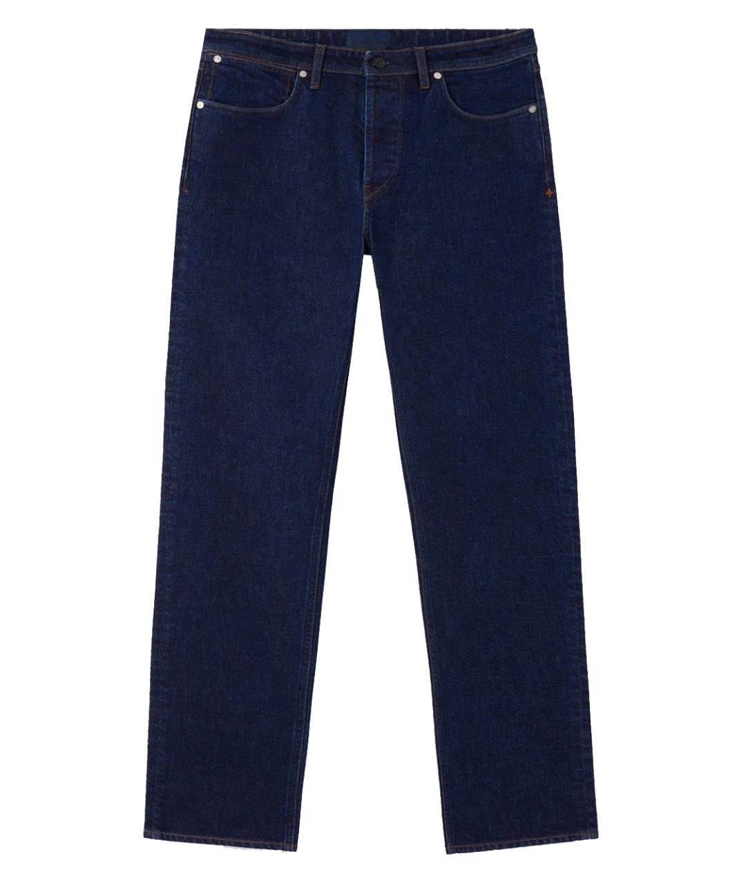 STONE ISLAND Темно-синие деним повседневные брюки, фото 1