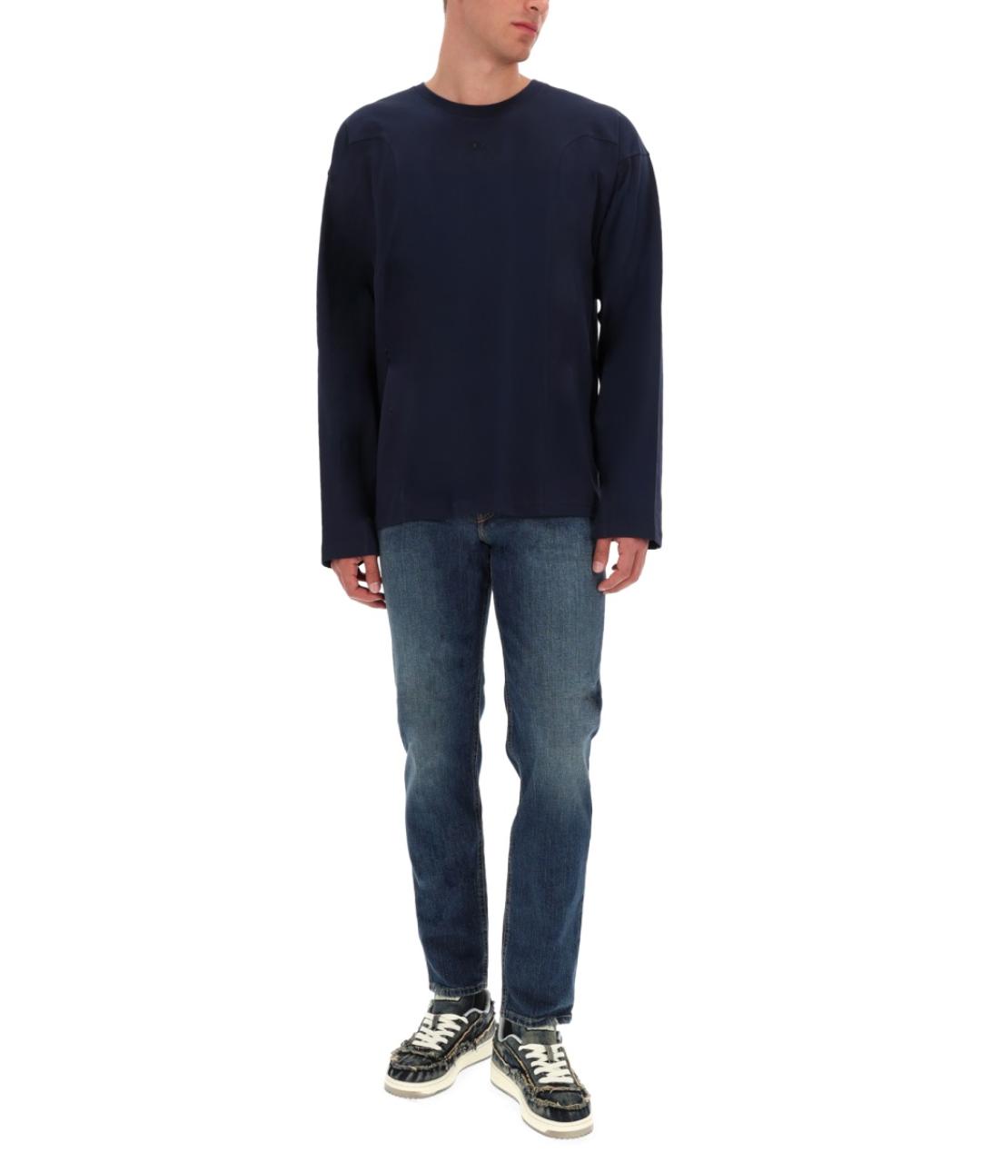 DIESEL Синие хлопковые джинсы скинни, фото 2