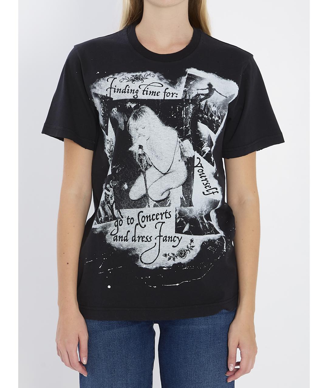 DOLCE&GABBANA Черная хлопковая футболка, фото 2