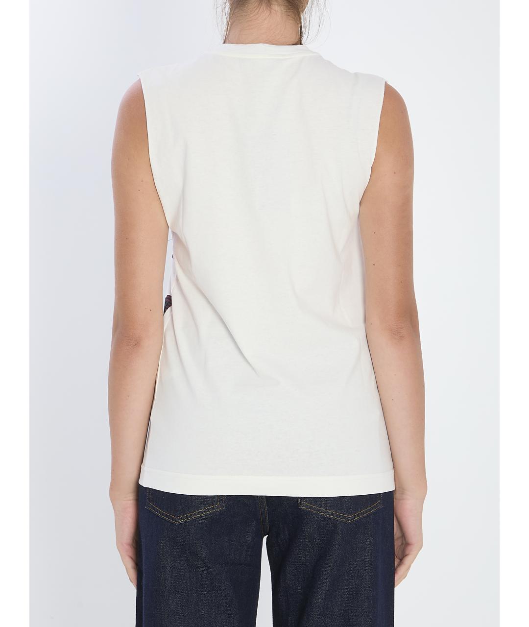 DOLCE&GABBANA Белая хлопковая майка, фото 3