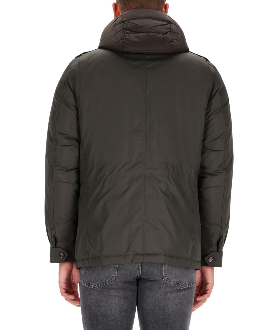 MOORER Хаки полиэстеровая куртка, фото 4