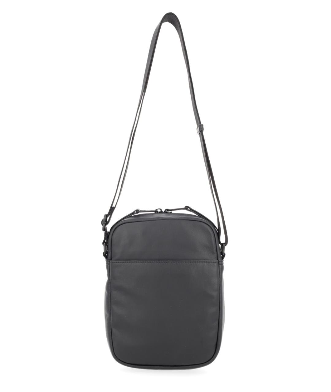 DIESEL Черная кожаная сумка через плечо, фото 3