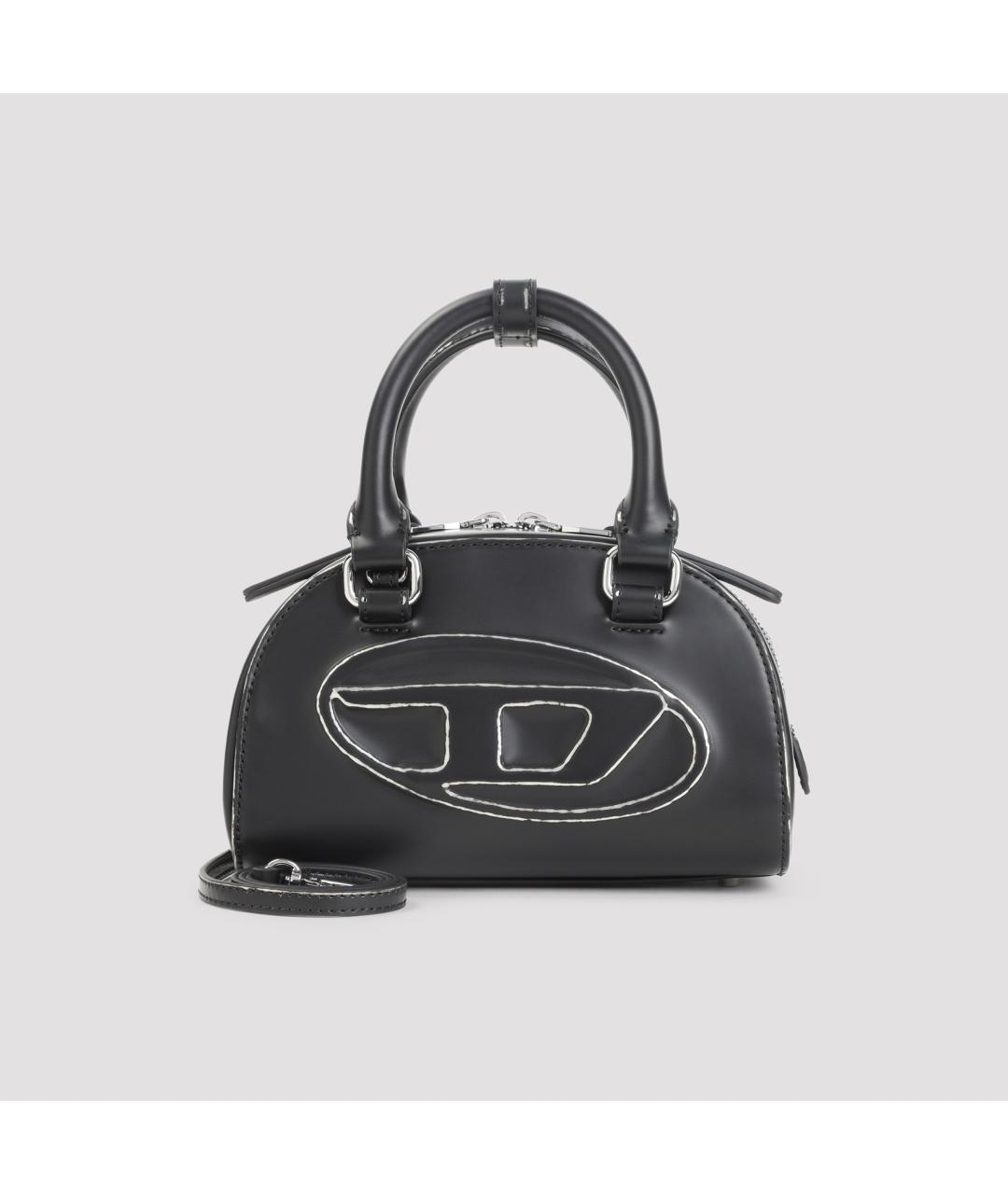 DIESEL Черная сумка с короткими ручками, фото 2