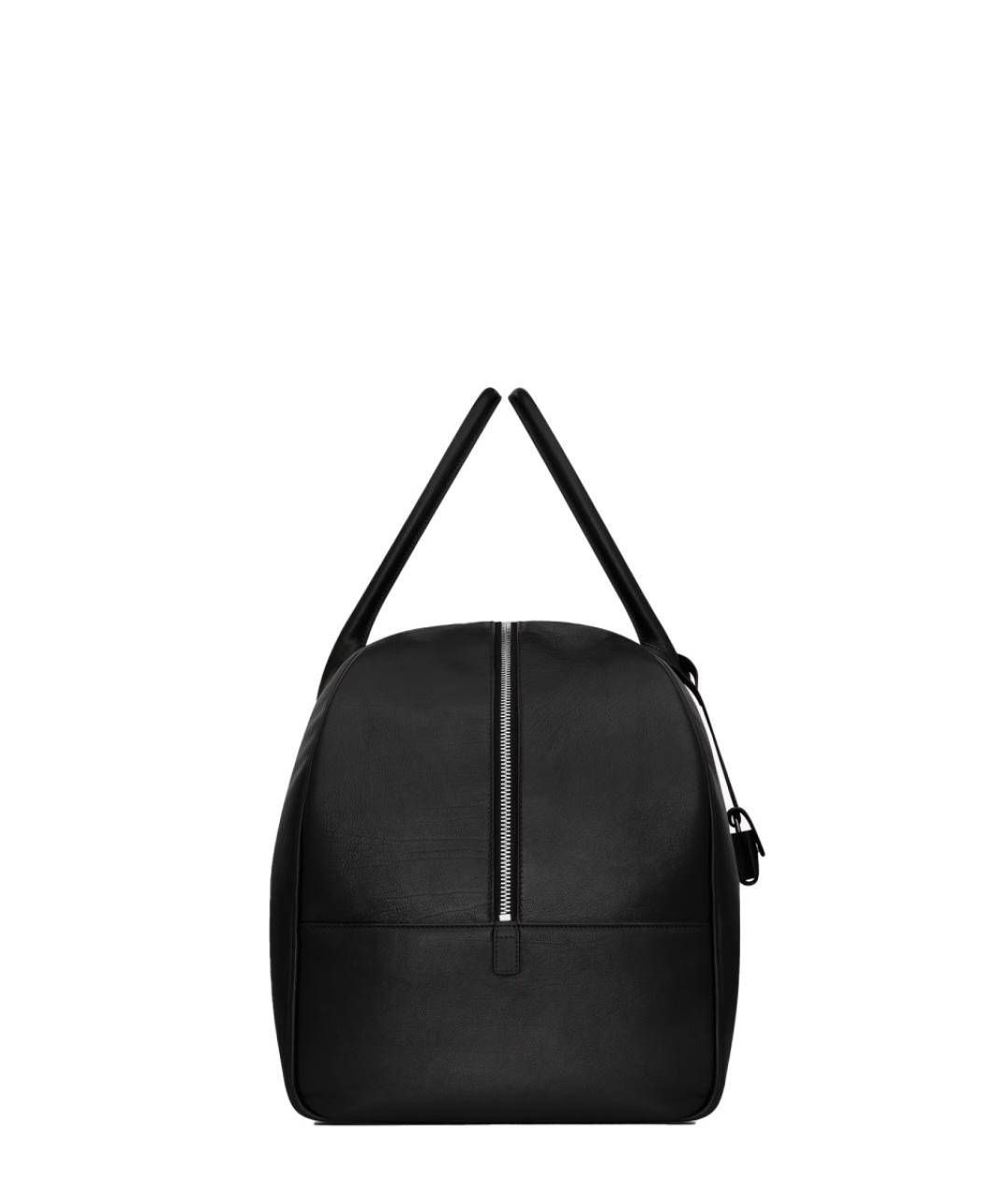 SAINT LAURENT Черная кожаная сумка тоут, фото 3