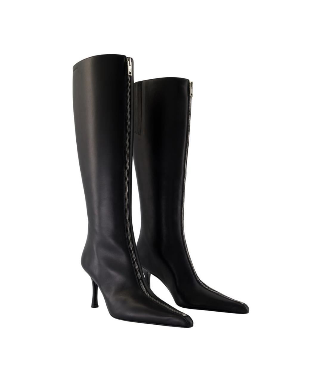 ALEXANDER WANG Черные кожаные сапоги, фото 2