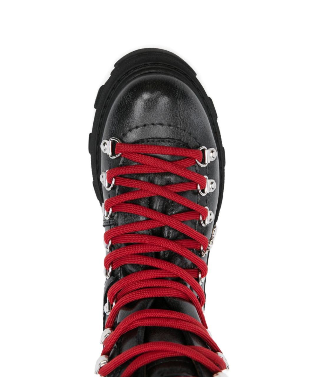 GANNI Черные кожаные ботинки, фото 2