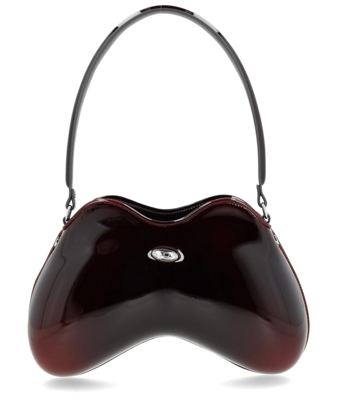 DIESEL Бордовая сумка через плечо из искусственной кожи, фото 1