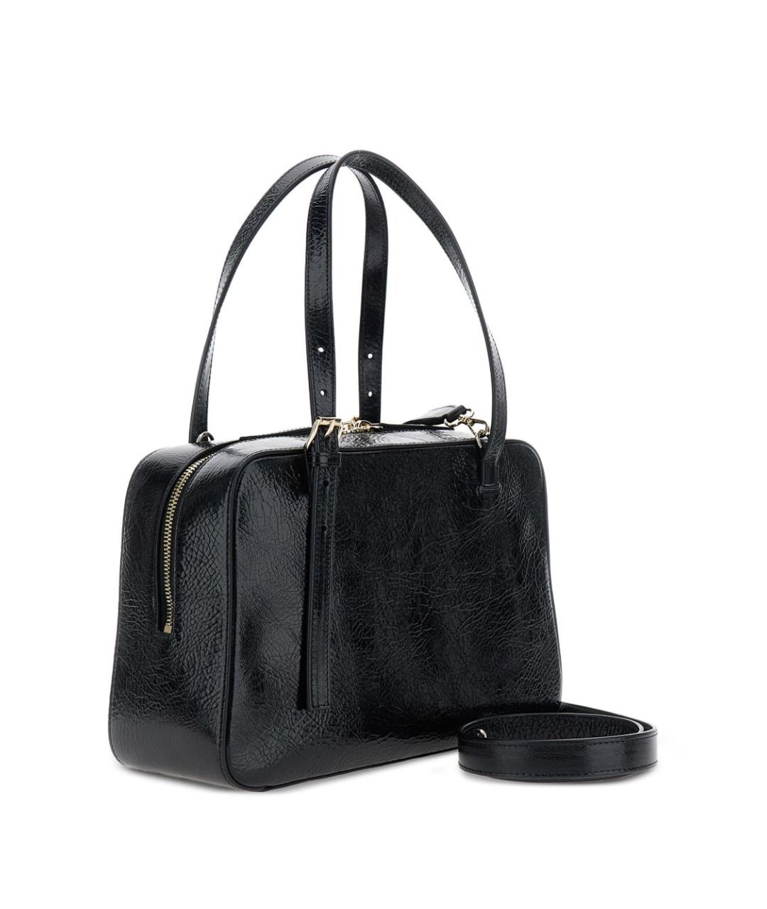 A.P.C. Черная кожаная сумка тоут, фото 3