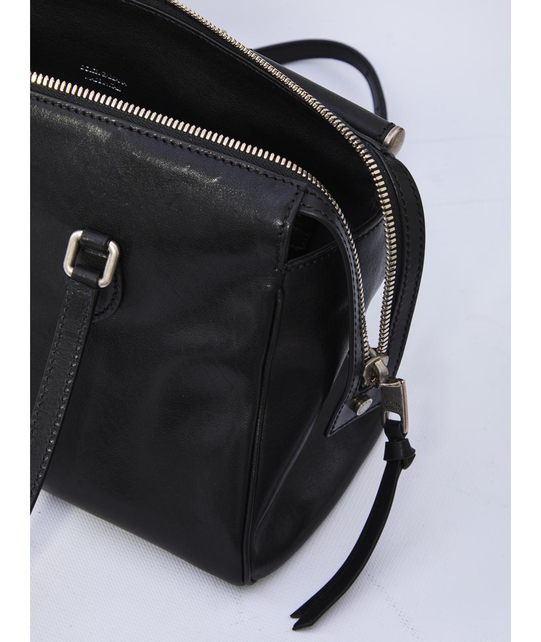 DOLCE&GABBANA Черная кожаная сумка тоут, фото 4