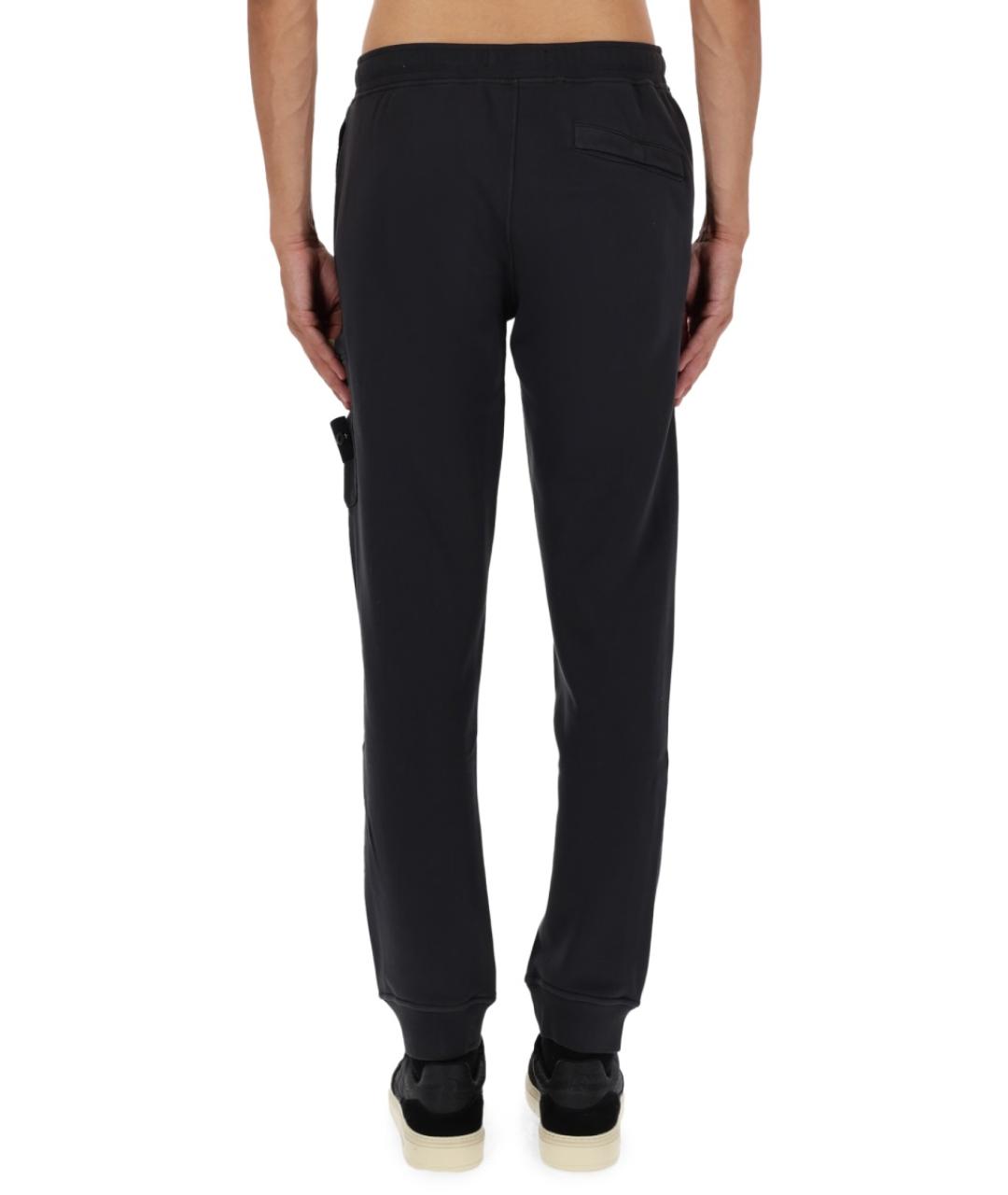 STONE ISLAND Антрацитовые хлопковые повседневные брюки, фото 4