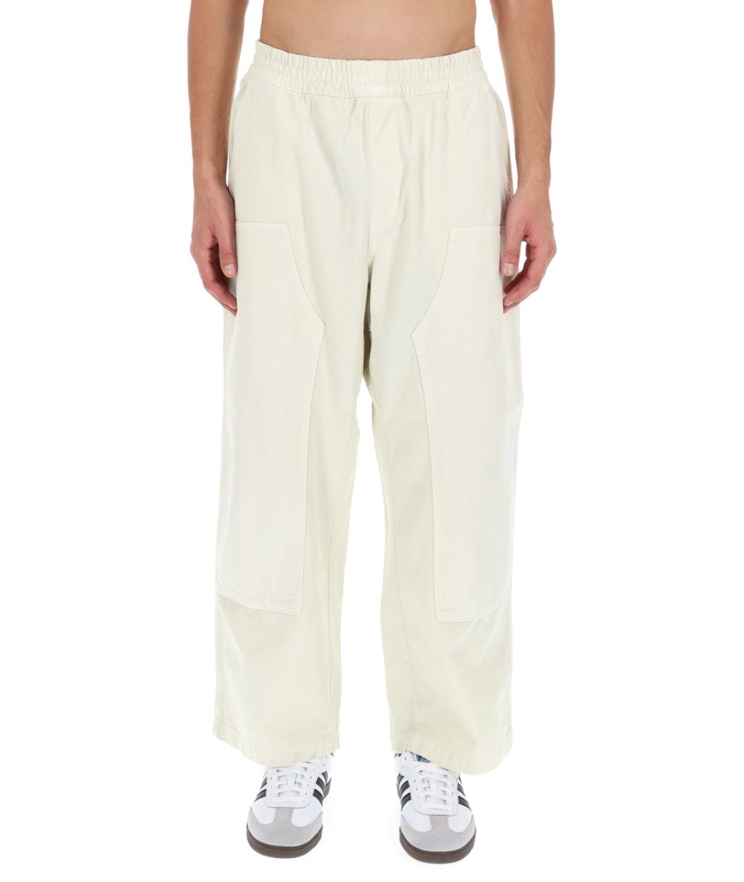 CARHARTT WIP Белые хлопковые повседневные брюки, фото 5