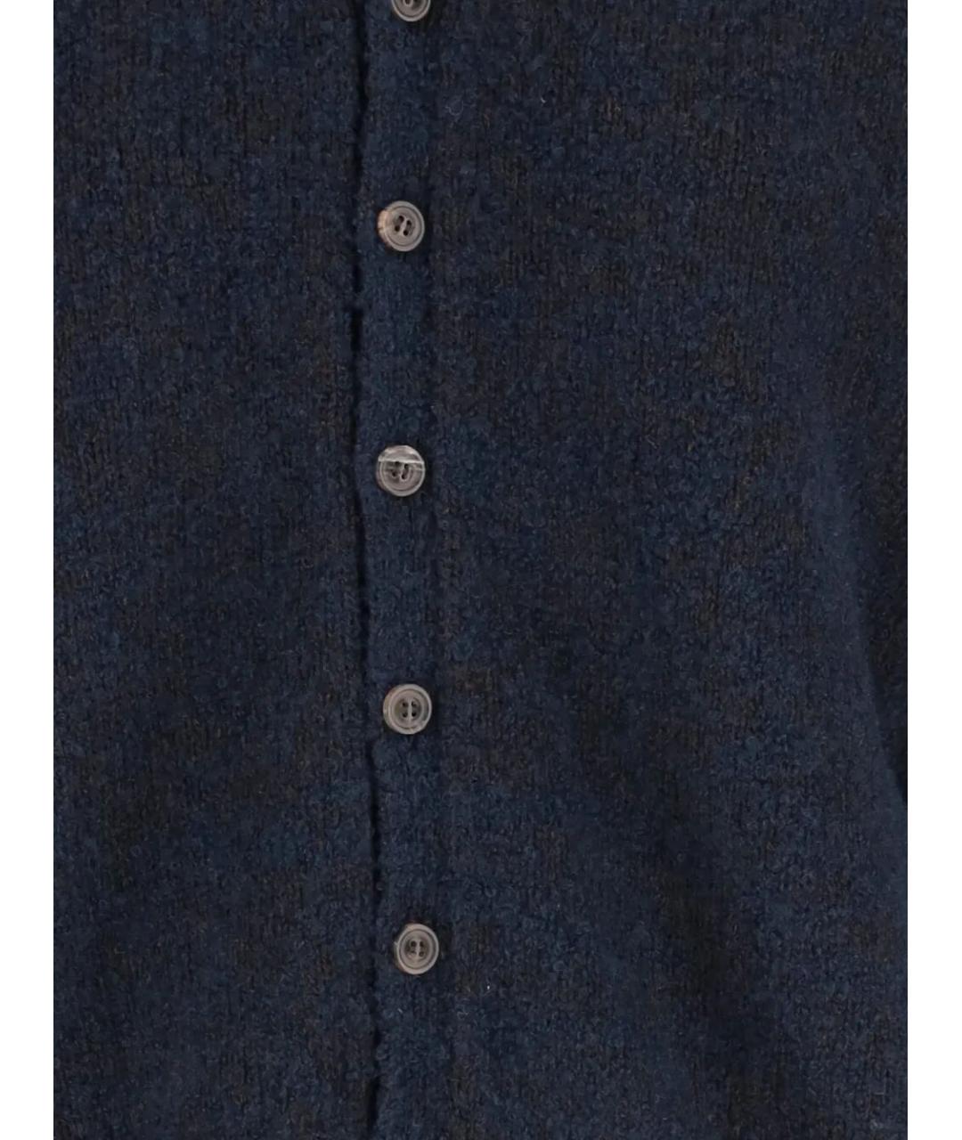 MAISON MARGIELA Синий шерстяной кардиган, фото 3