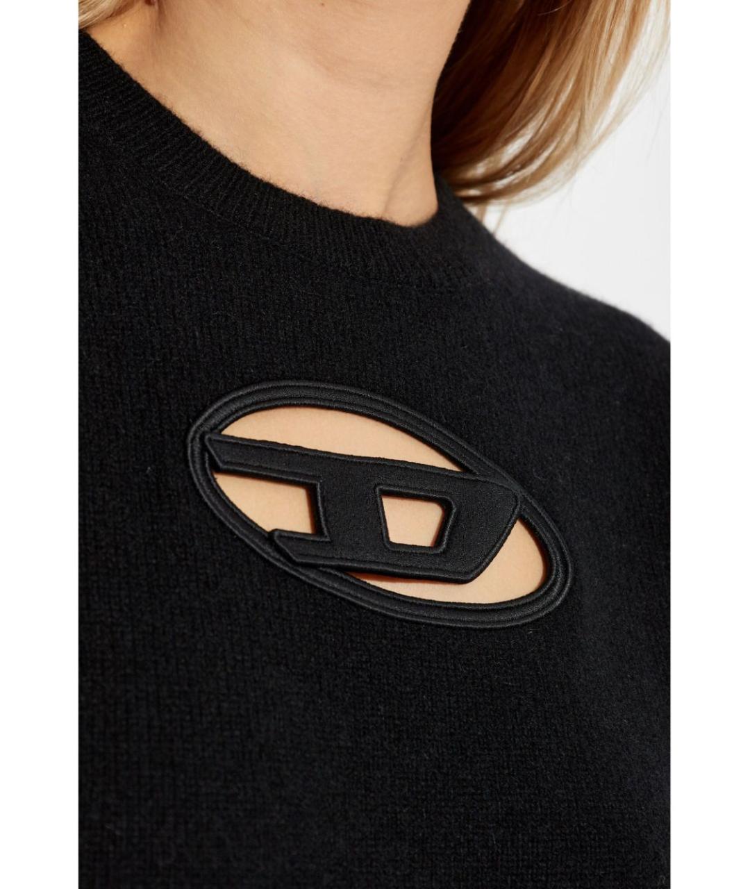 DIESEL Черный шерстяной джемпер / свитер, фото 6