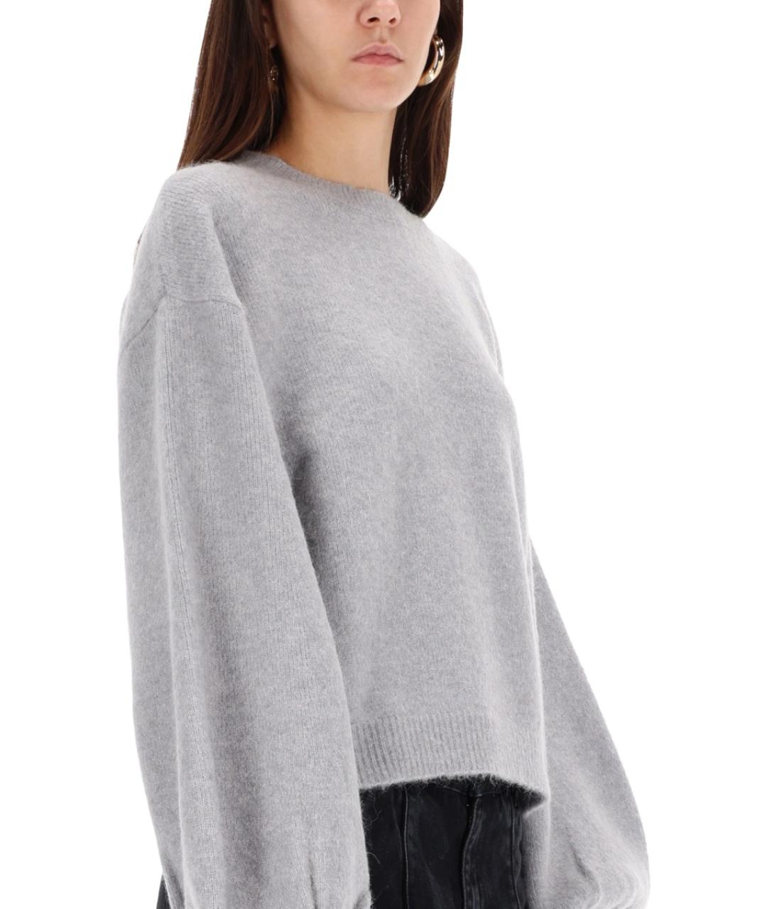 ROTATE Серый шерстяной джемпер / свитер, фото 4