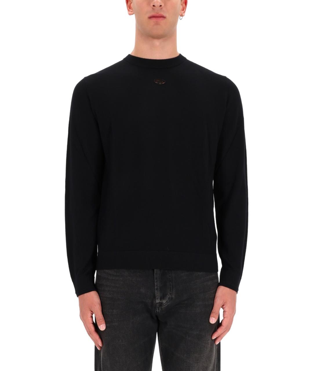 DIESEL Черный шерстяной джемпер / свитер, фото 5