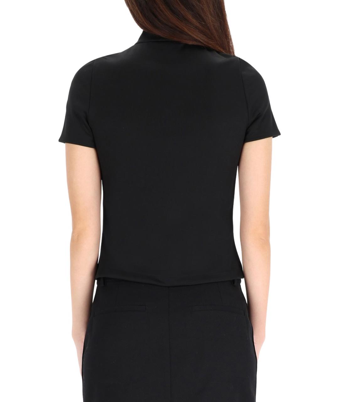 COURREGES Черная полиэстеровая футболка, фото 4