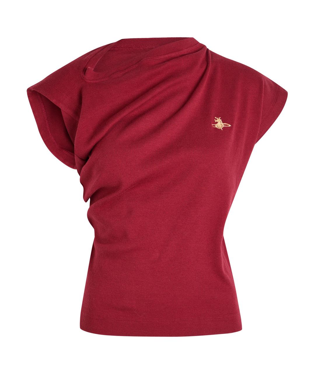 VIVIENNE WESTWOOD Красная хлопковая футболка, фото 1