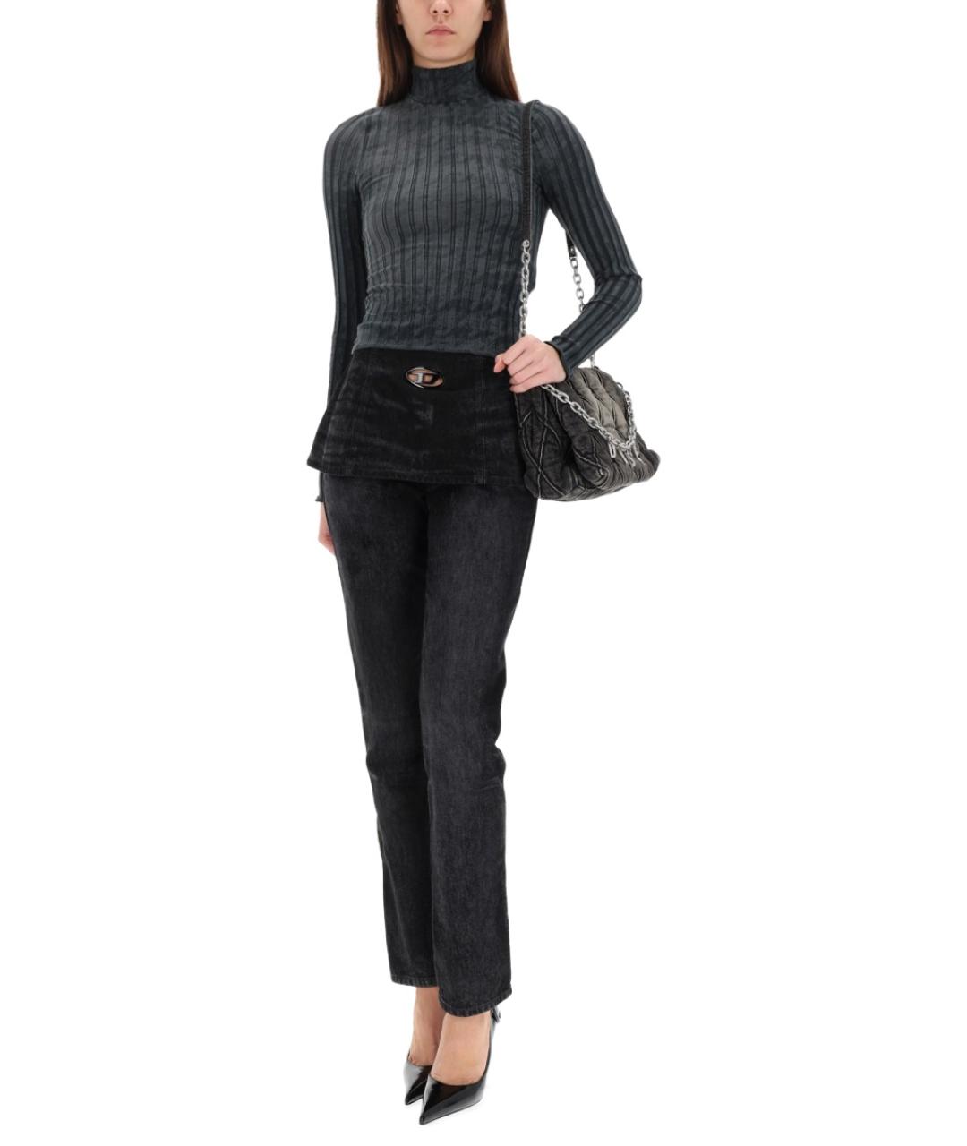 DIESEL Серая хлопковая водолазка, фото 5