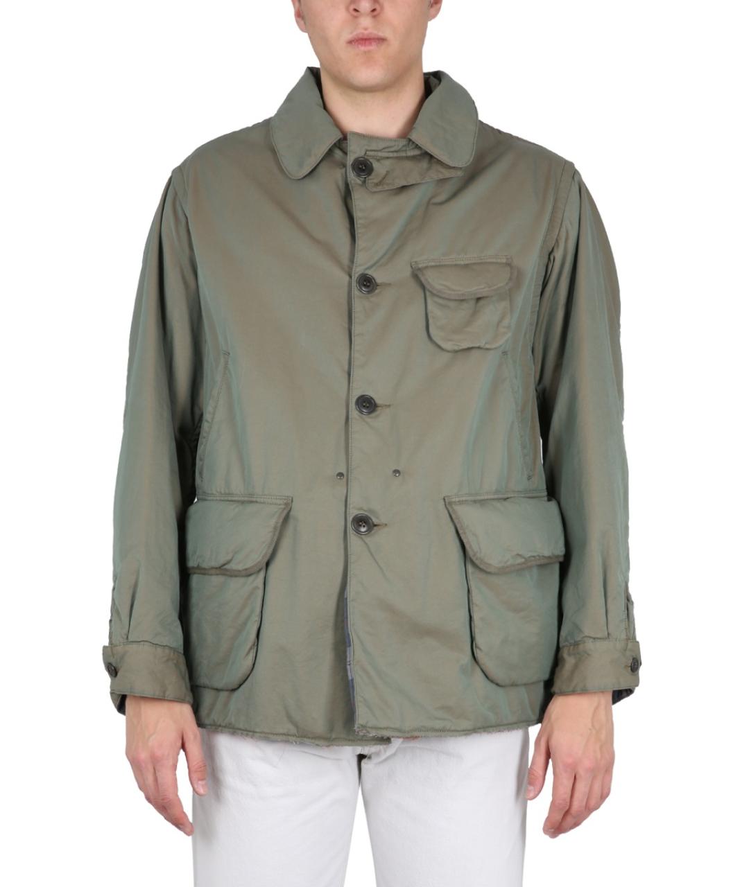 MAISON MARGIELA Зеленая хлопковая куртка, фото 2