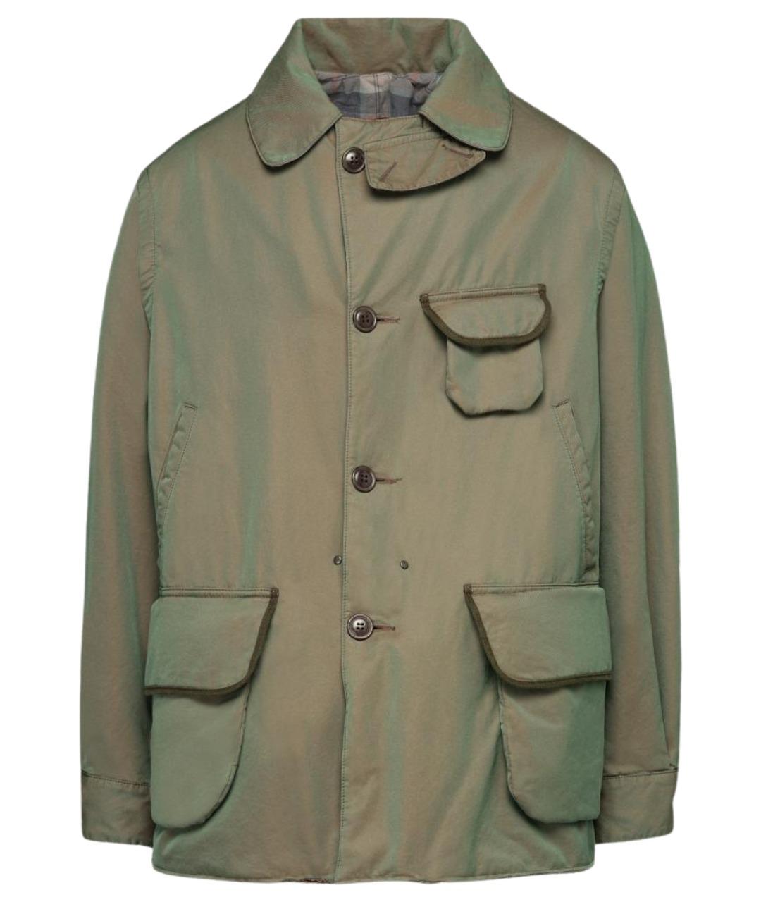 MAISON MARGIELA Зеленая хлопковая куртка, фото 1