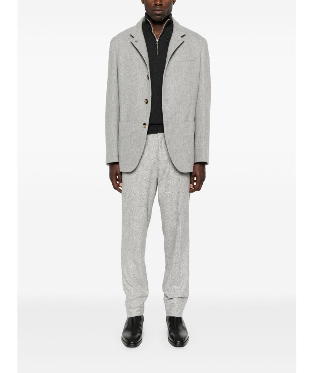 BRUNELLO CUCINELLI Антрацитовый кашемировый джемпер / свитер, фото 4