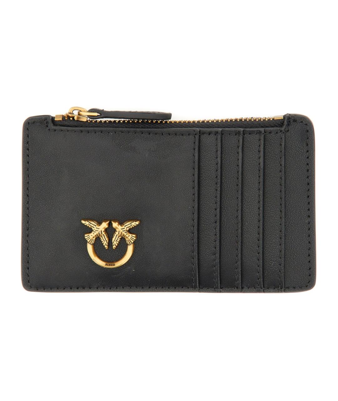 PINKO Черный кожаный кошелек, фото 1