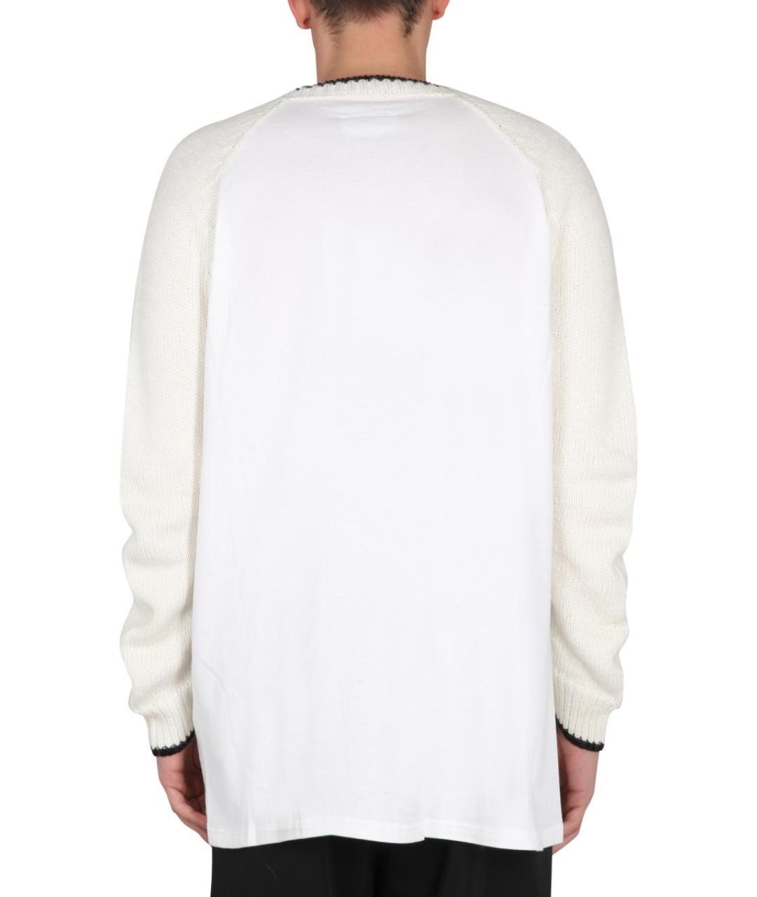 MM6 MAISON MARGIELA Белый хлопковый джемпер / свитер, фото 3