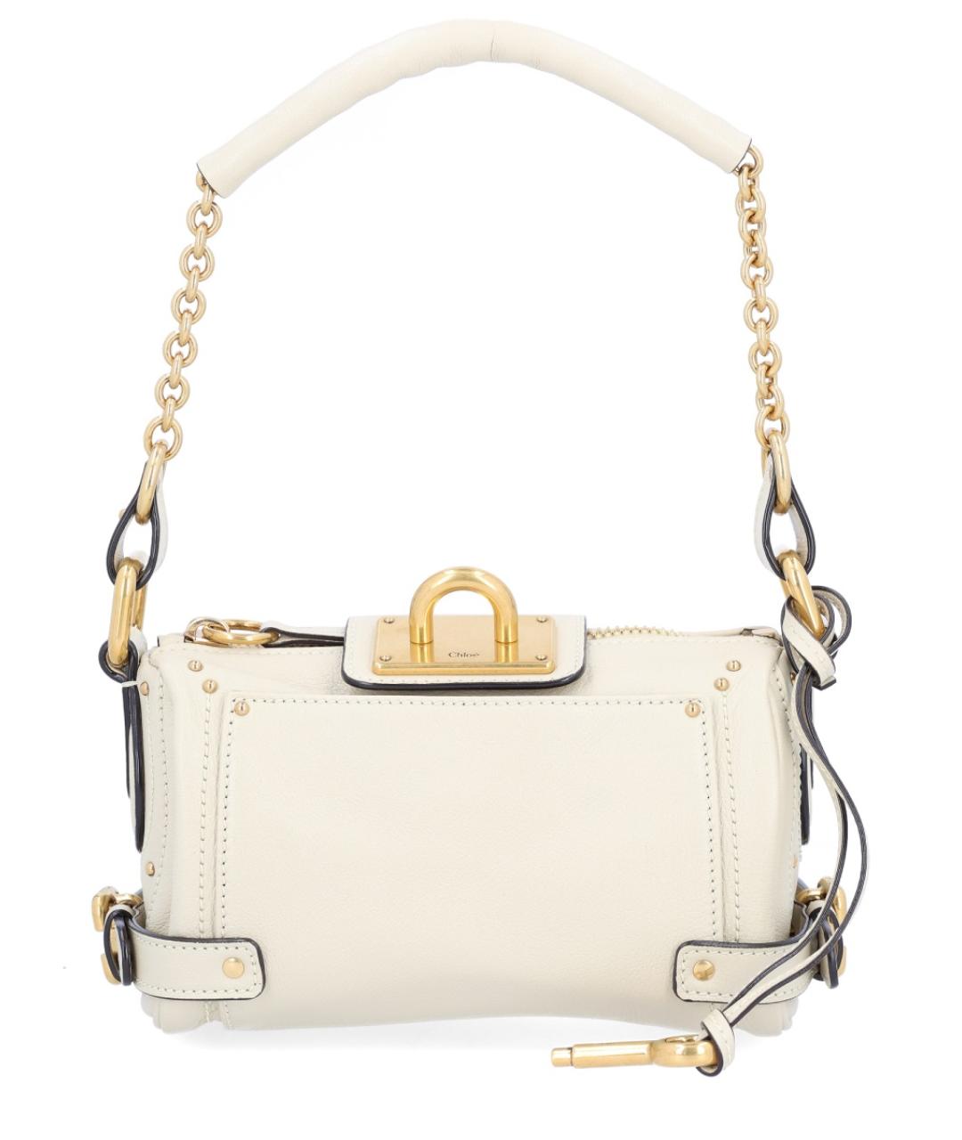 CHLOE Белая кожаная сумка через плечо, фото 1