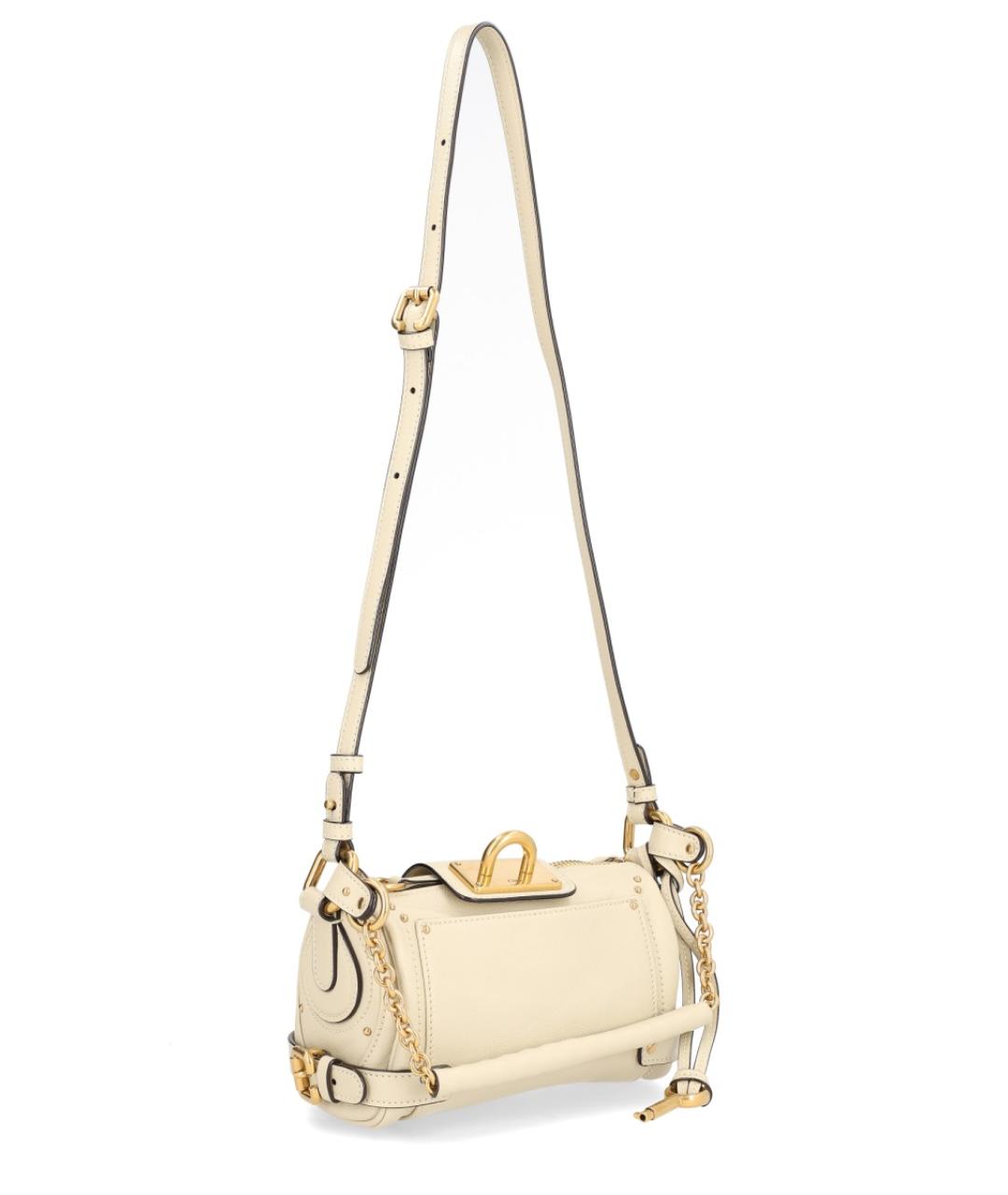 CHLOE Белая кожаная сумка через плечо, фото 2