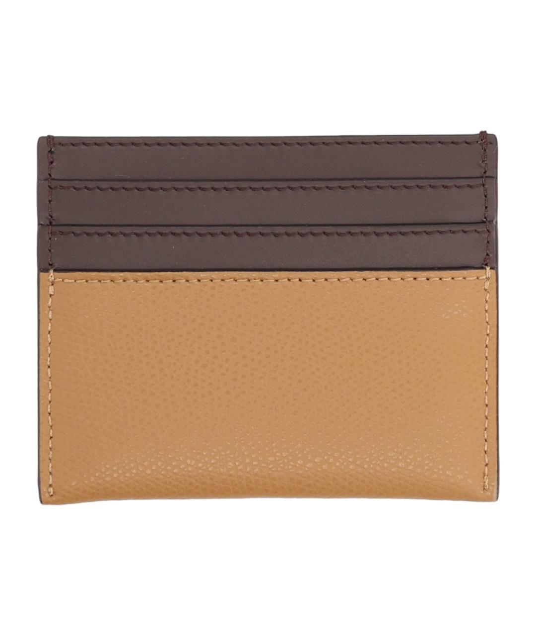 FENDI Коричневый кожаный кардхолдер, фото 2