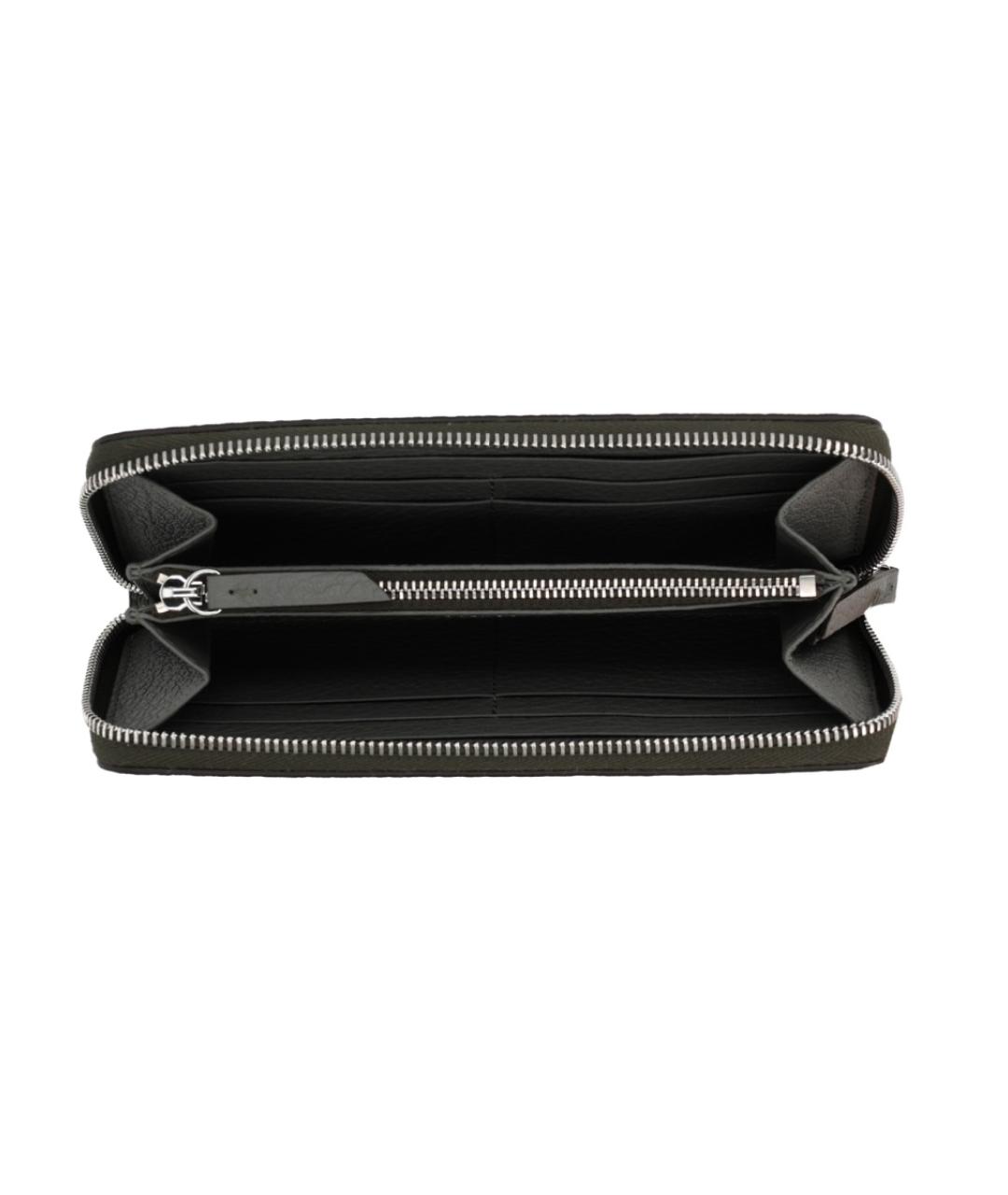 MAISON MARGIELA Черный кожаный кошелек, фото 3
