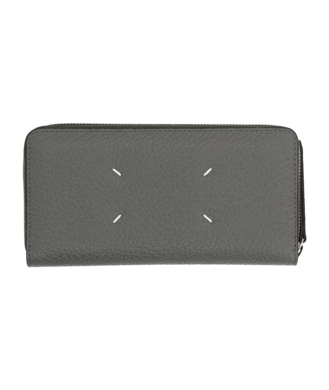 MAISON MARGIELA Черный кожаный кошелек, фото 2