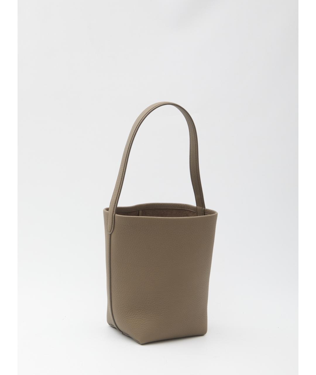 THE ROW Бежевая кожаная сумка тоут, фото 2