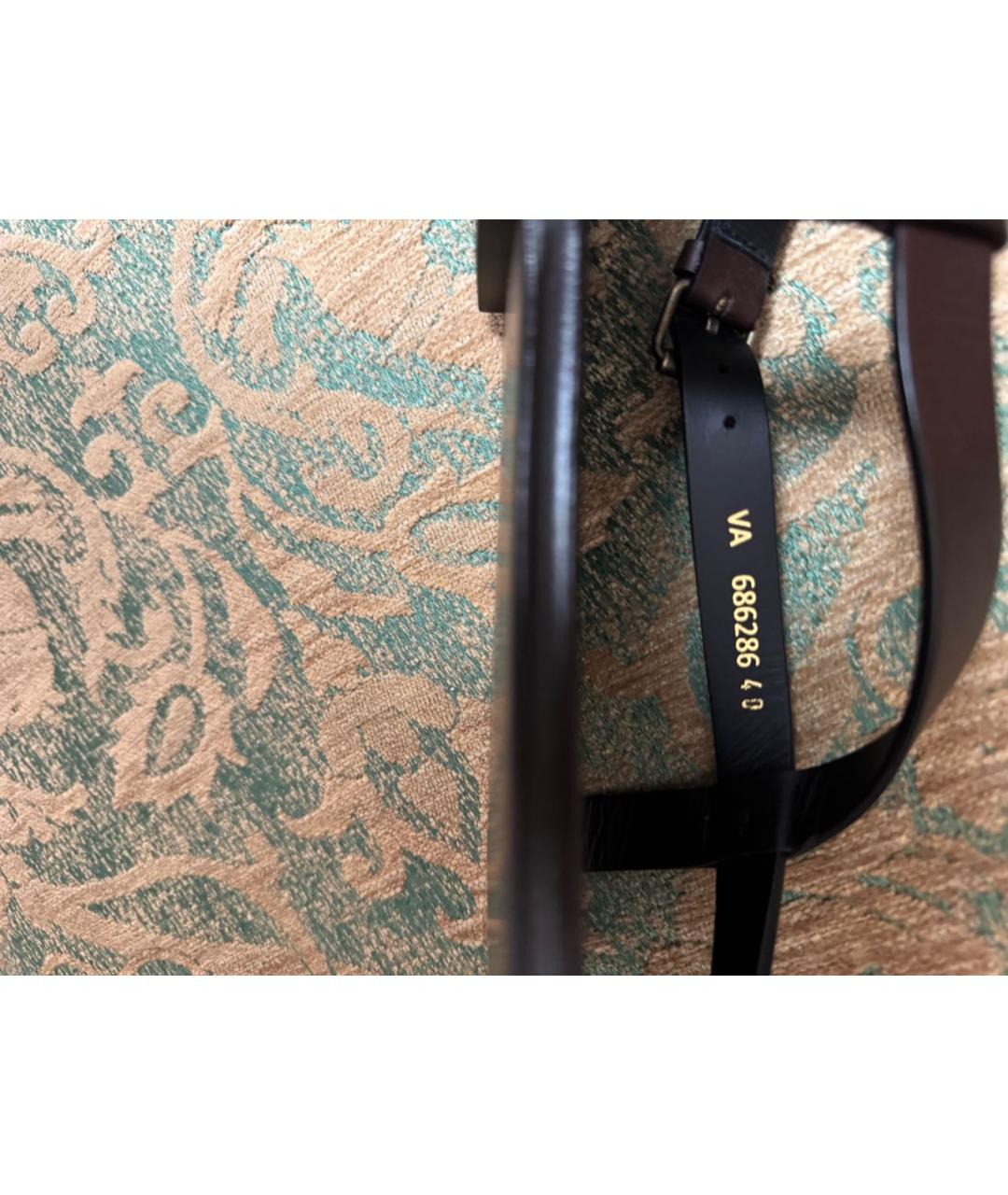 SAINT LAURENT Коричневые кожаные босоножки, фото 6