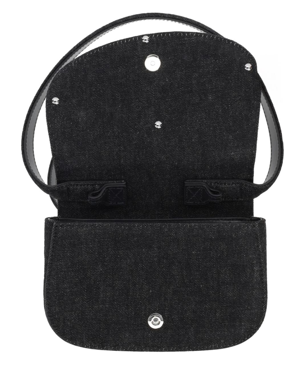 DIESEL Черная хлопковая сумка с короткими ручками, фото 4