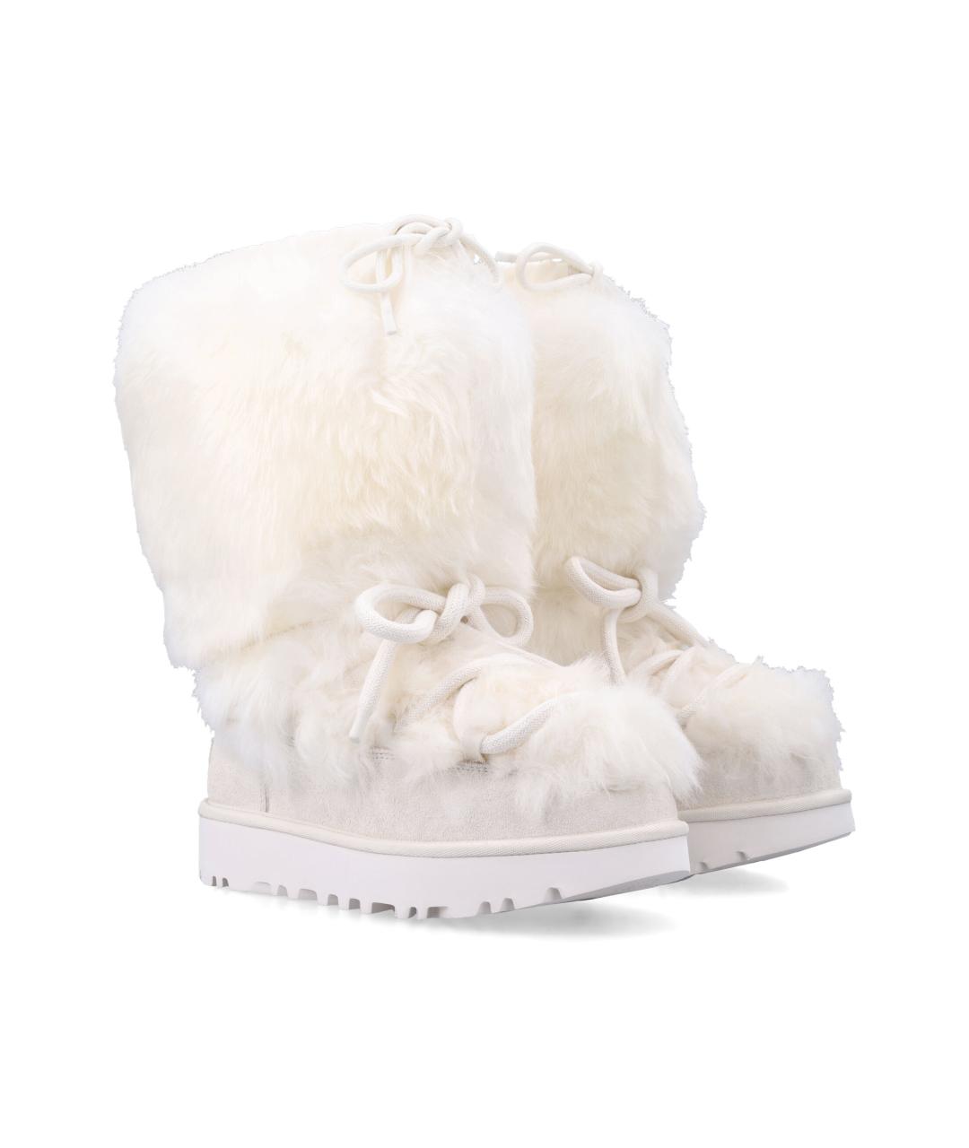 UGG AUSTRALIA Белые текстильные ботинки, фото 2