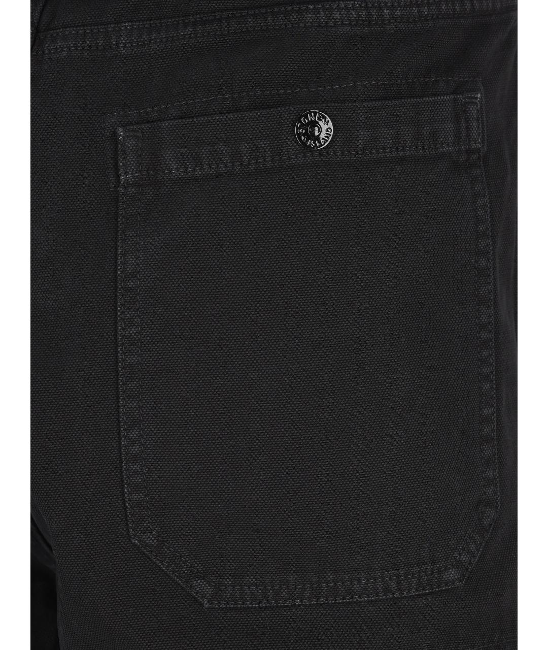 STONE ISLAND Синие хлопковые повседневные брюки, фото 3