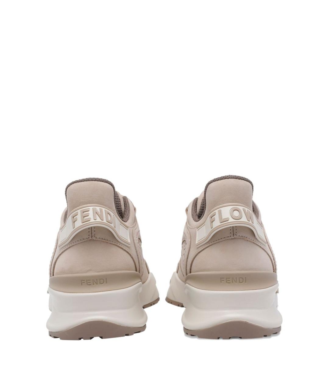 FENDI Розовые кроссовки, фото 4