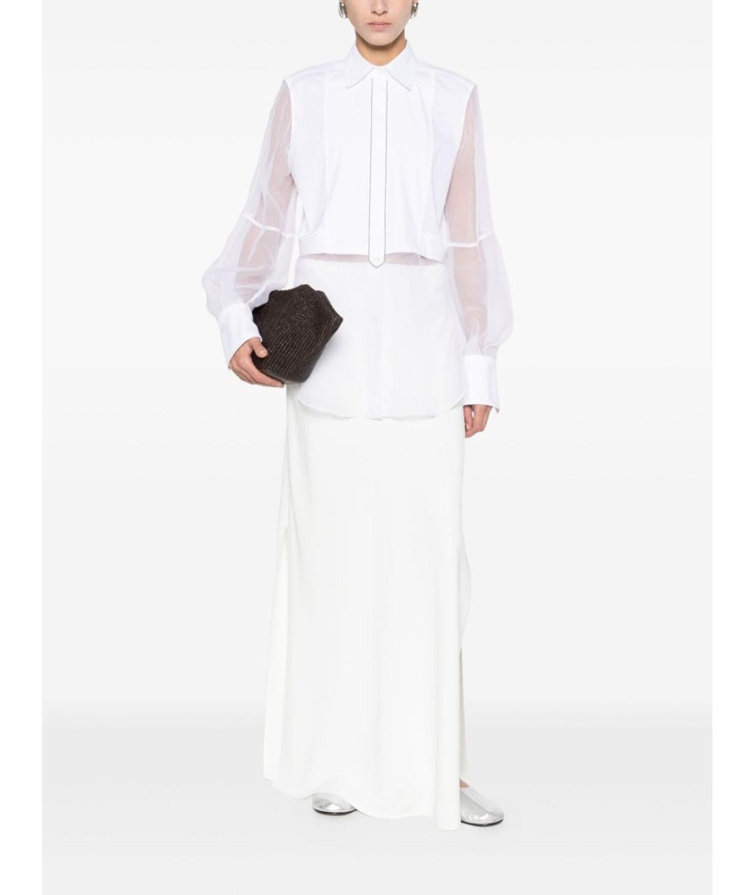 BRUNELLO CUCINELLI Белая хлопковая рубашка, фото 4