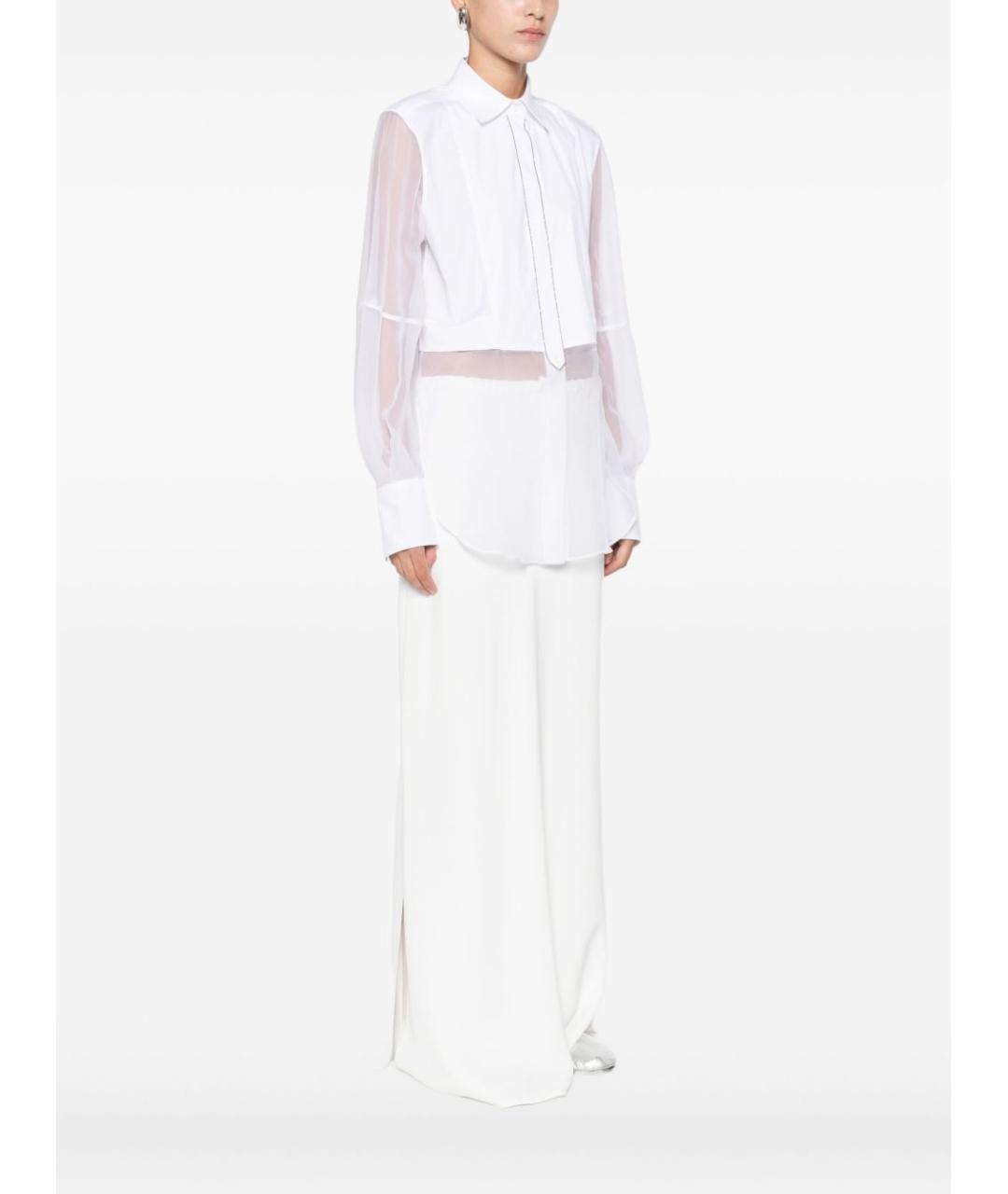 BRUNELLO CUCINELLI Белая хлопковая рубашка, фото 5