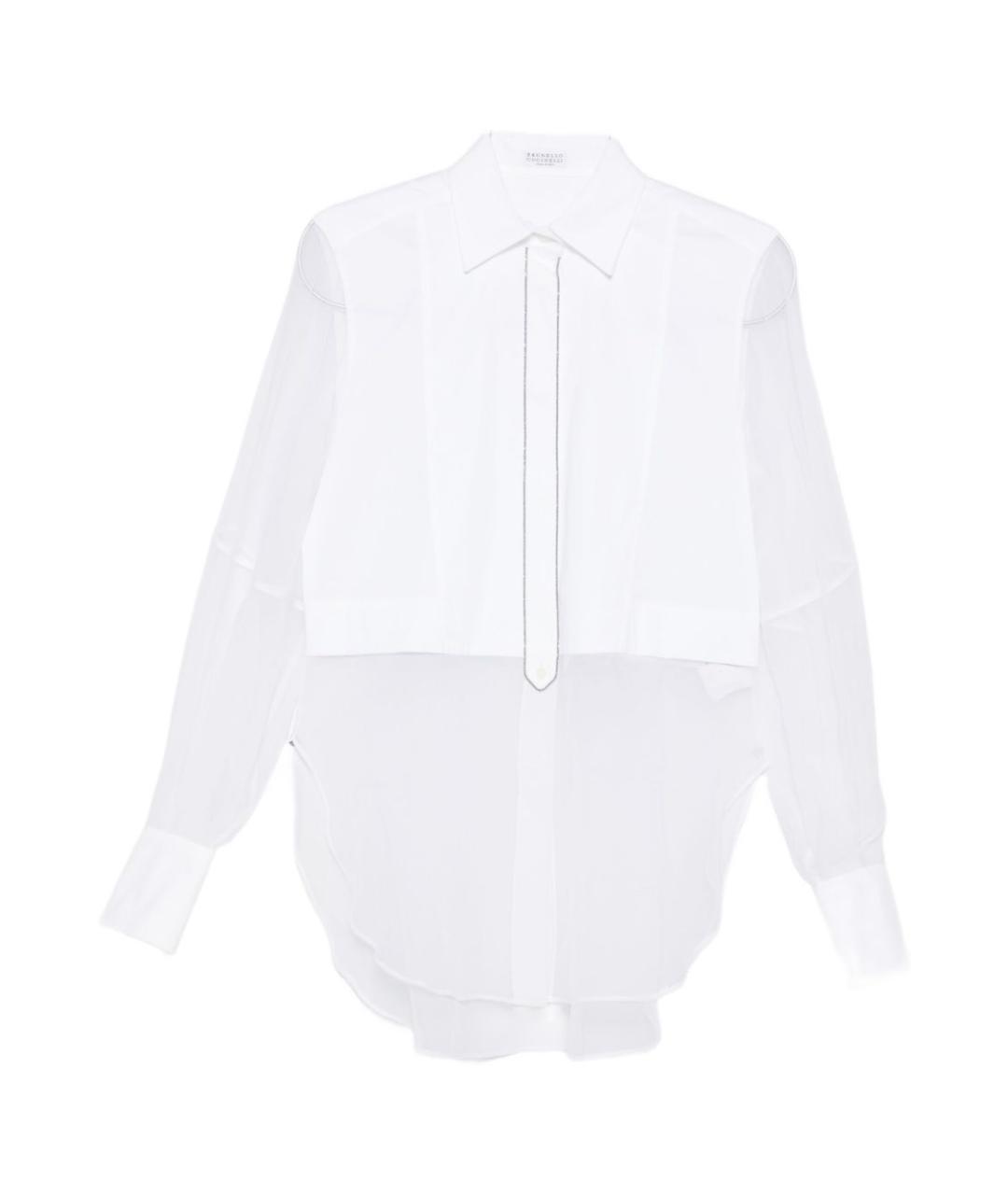 BRUNELLO CUCINELLI Белая хлопковая рубашка, фото 1