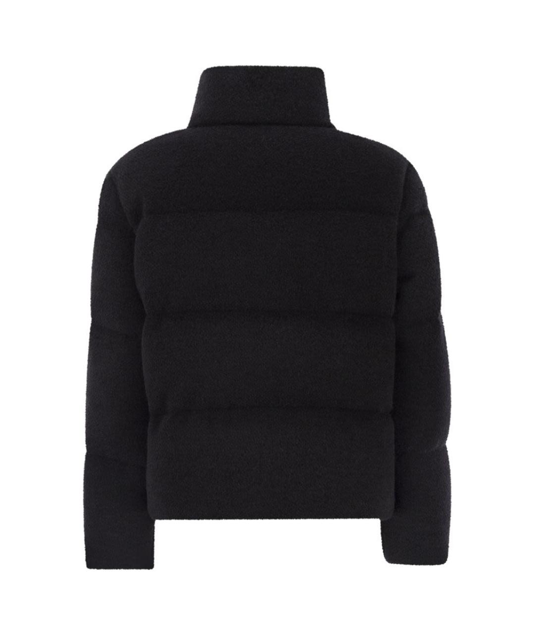 MONCLER Черный полиэстеровый пуховик, фото 2