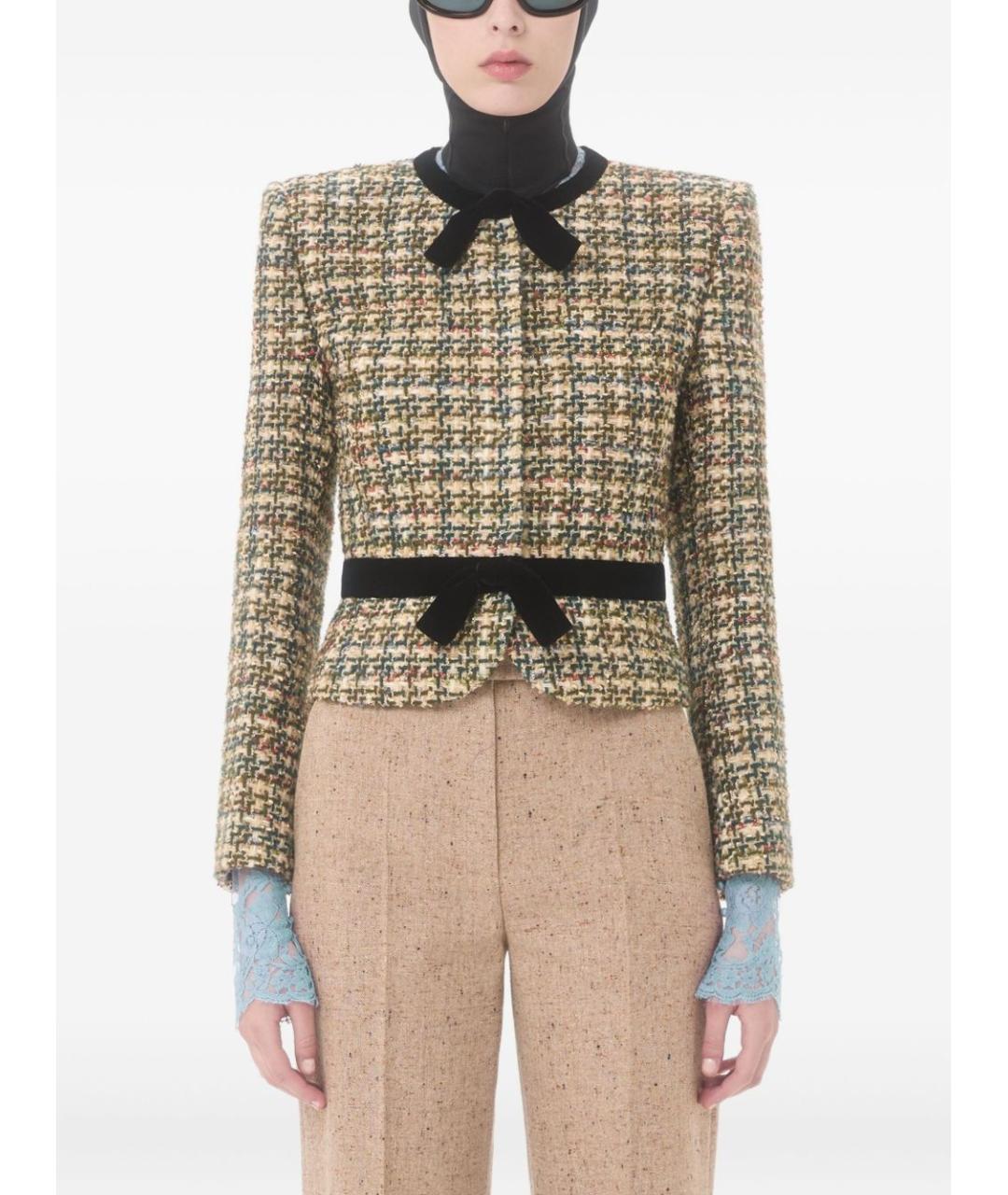 VALENTINO Мульти шерстяной жакет/пиджак, фото 4