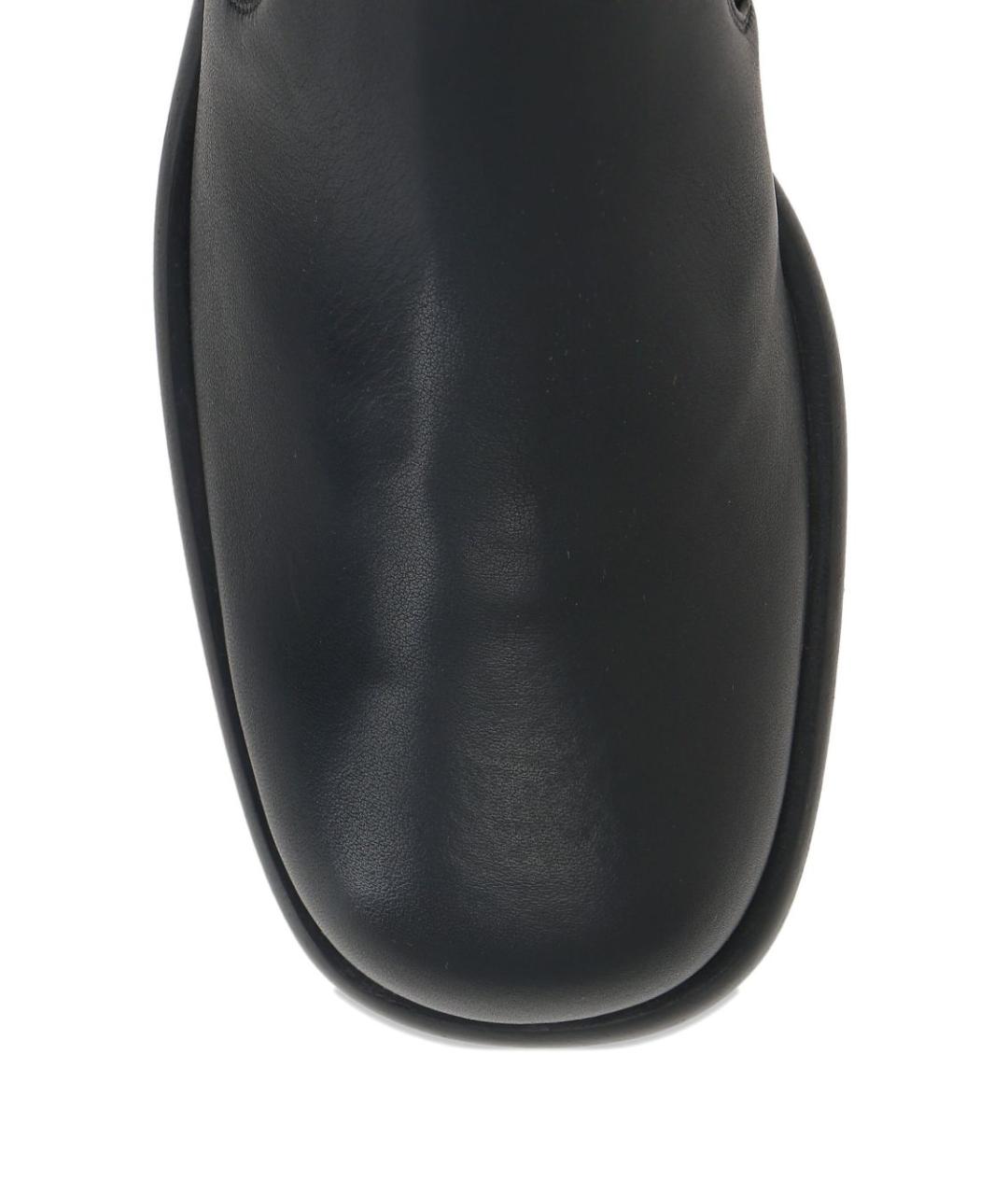 SERGIO ROSSI Черные кожаные ботинки, фото 3