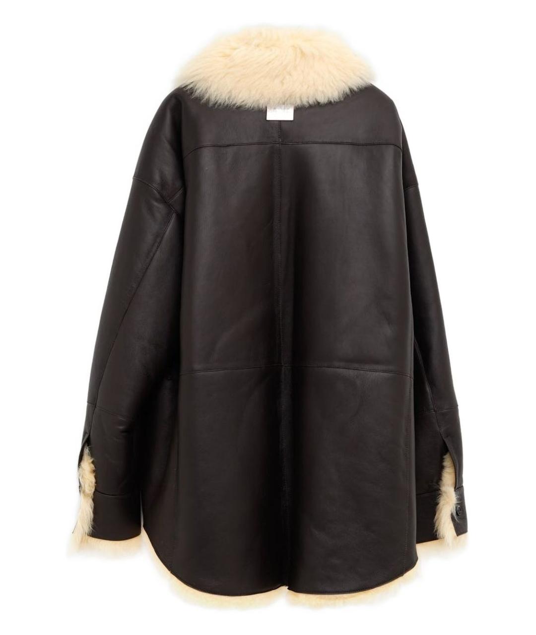 ACNE STUDIOS Коричневая кожаная дубленка, фото 3