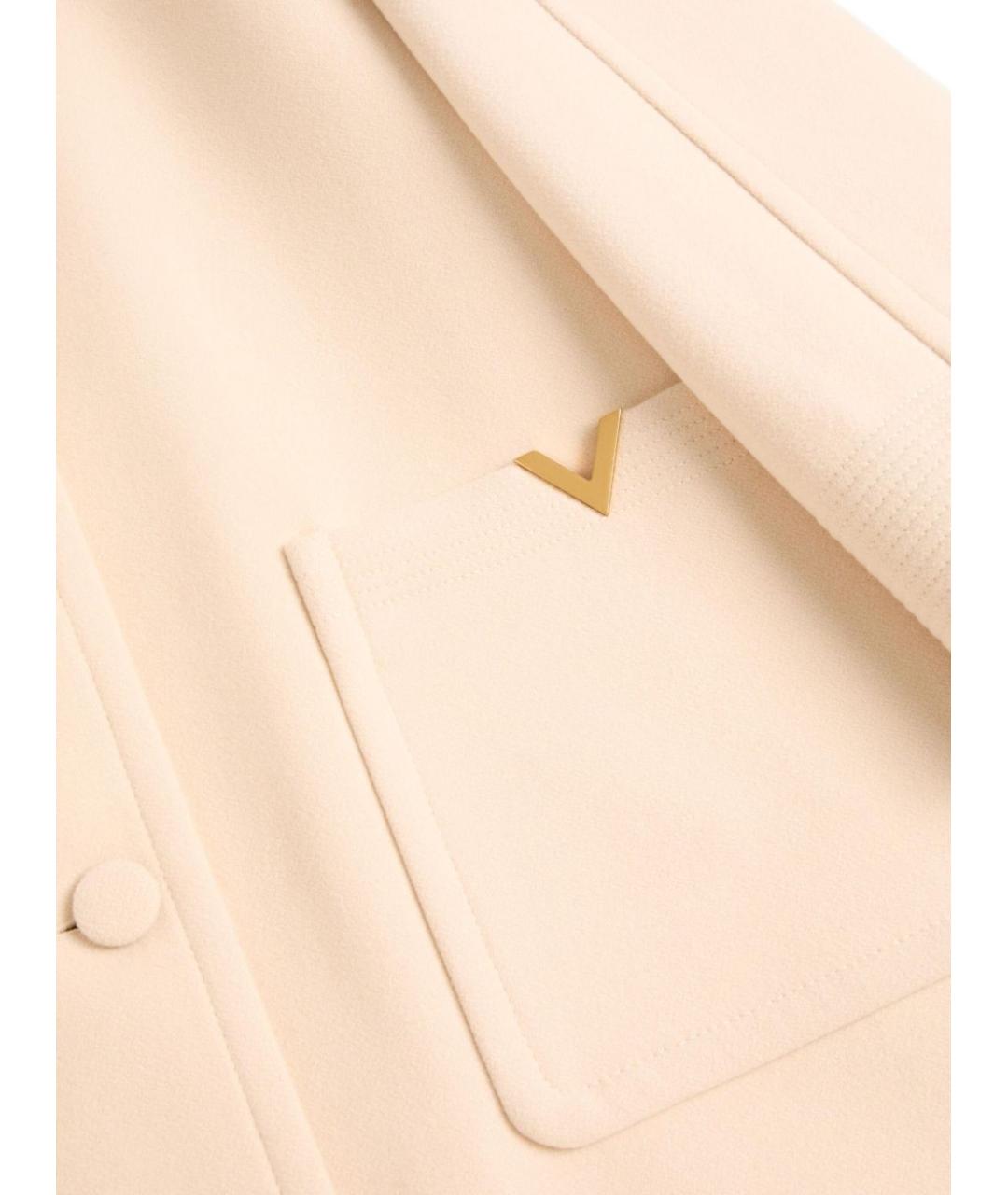 VALENTINO Бежевое шерстяное пальто, фото 2