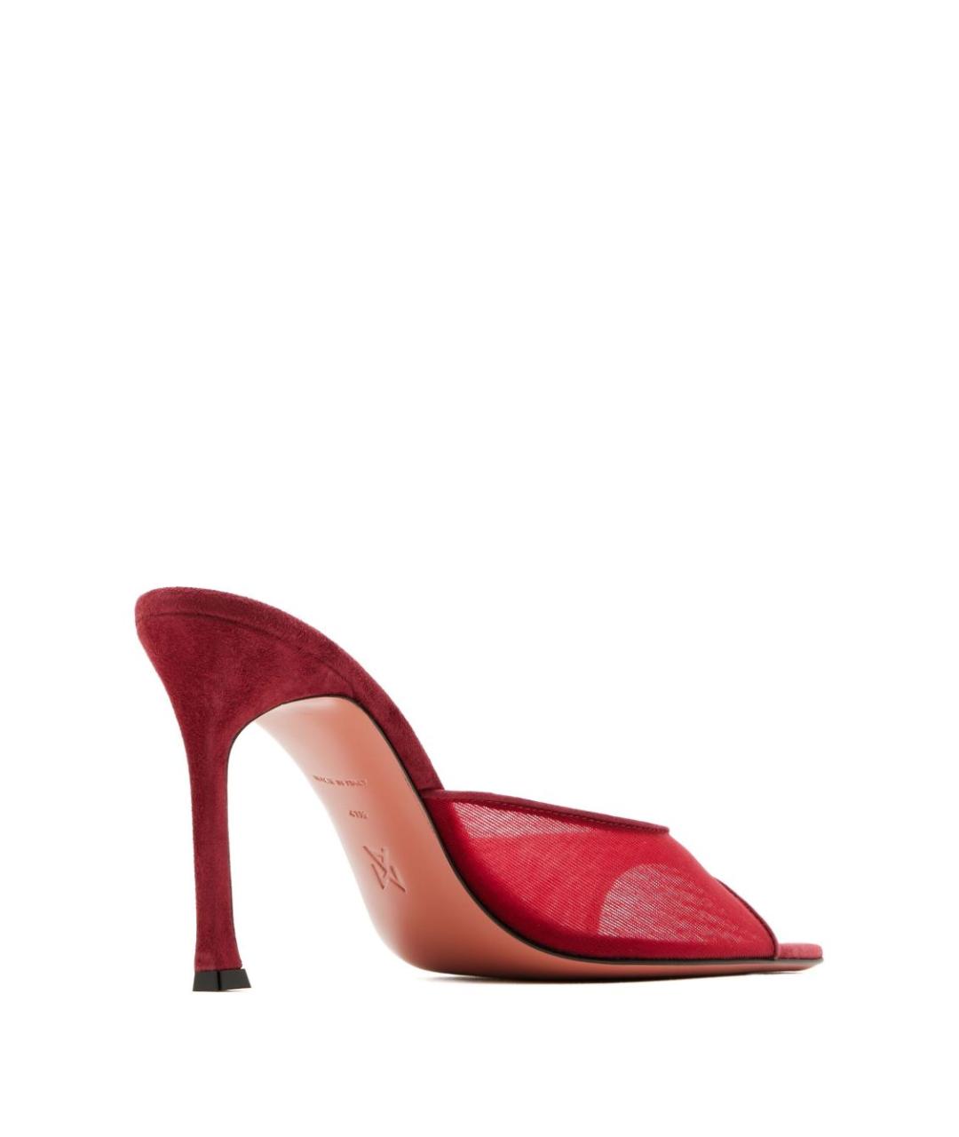 Amina Muaddi Бордовые мюли, фото 3